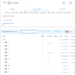 By default, the "File explorer" tab is shown. We can use the mouse to collapse/expand tree items. The columns "Added", "Modified", and "Deleted" do not show the number of files, but the layer indices in which the respective files/directories were modified. The "Count" column shows the total number of (sub) files/directories. The "Count" and "Size" columns are clickable, which triggers sorting. In contrast, dive only shows the sizes of folders (in bytes).